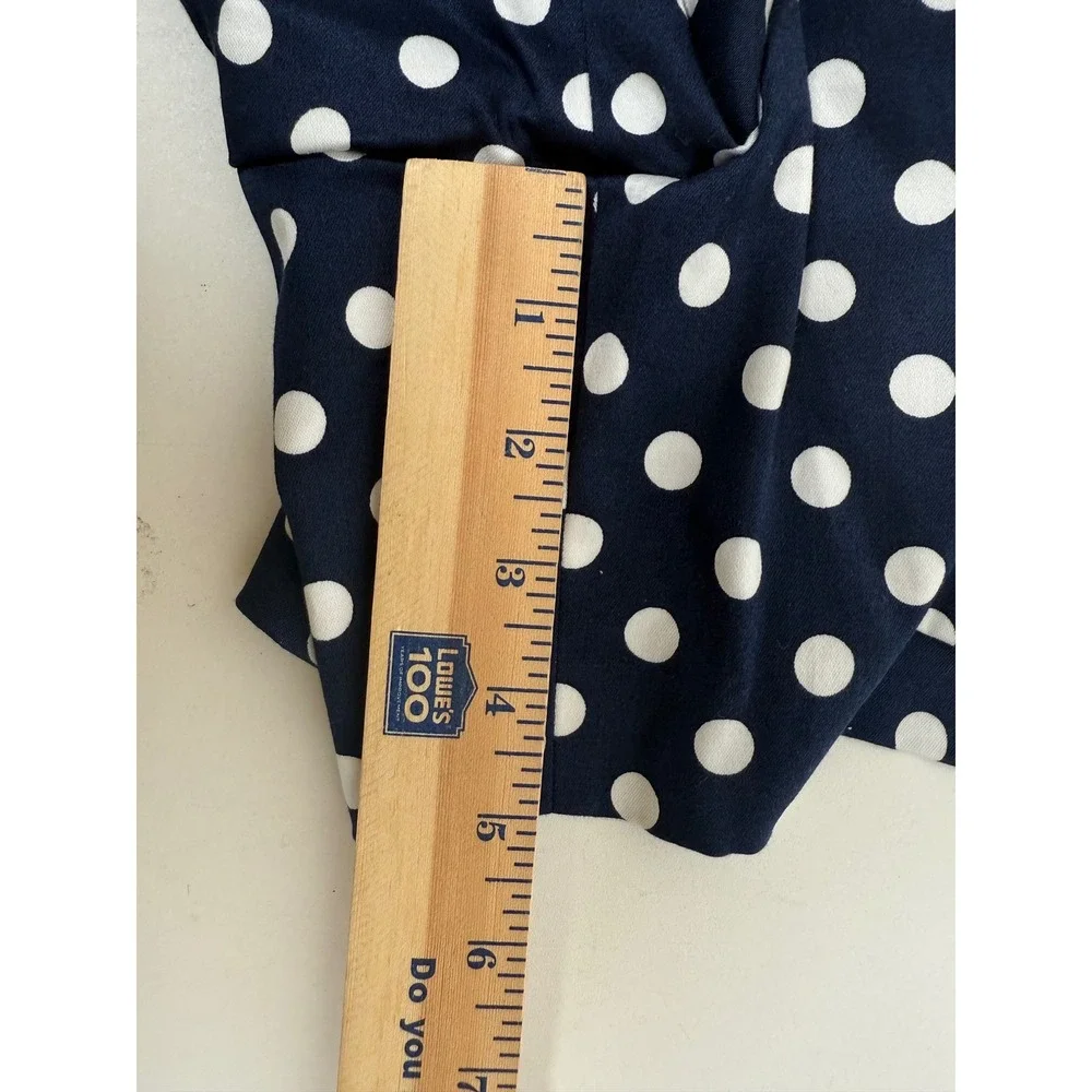 Lauren Ralph Lauren Shorts Women's 18 Polka Dot Stretch Cotton Navy White‎ - Picture 8 of 8